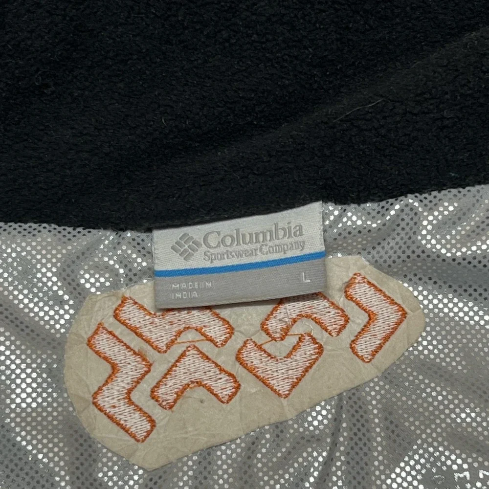 Columbia Omni-Heat Jacket Womens Large Black Fleece Lined Full Zip Canvas Credit - Picture 6 of 12